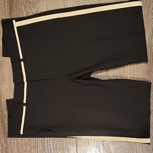 Pantalon Moto En Cuir Vince Pour Femme - Taille 8, Vert Olive Foncé, Style Leggings à Panneaux Matelassés - NEUF